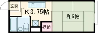 ハレーハイツ【2階】の間取り