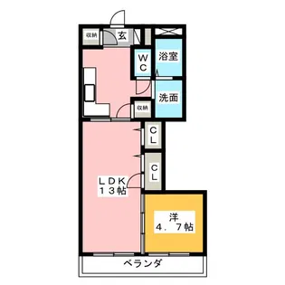 Primavera(プリマベーラ)【4階】の間取り