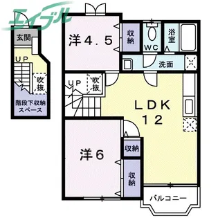 サンビレッジ河原田II【2階】の間取り