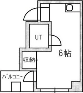 大通ハイチ【5階】の間取り