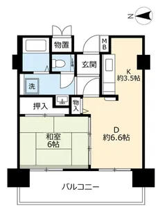 URルネシティ西宮津門【11階】の間取り