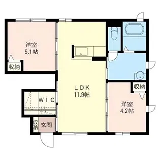 メゾン ド モア A【1階】の間取り