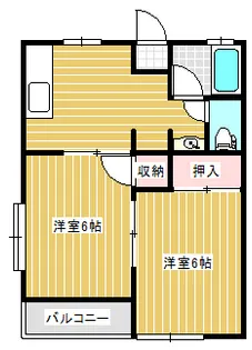 キクチコーポ【2階】の間取り
