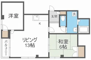 さざんパレス【3階】の間取り