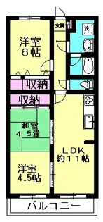 ほんじょうアドニス【1階】の間取り