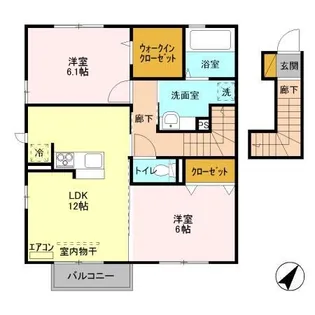La Luce(ラ・ルーチェ)B【2階】の間取り
