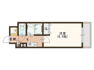 大阪府大阪市西成区花園北2【マンション】の間取り