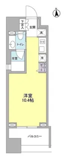 パークフラッツ中目黒【6階】の間取り