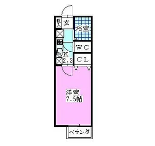 ベルデュールII【2階】の間取り