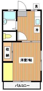 コーポグリーンバレー【2階】の間取り