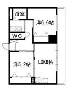 サザンストリート【2階】の間取り