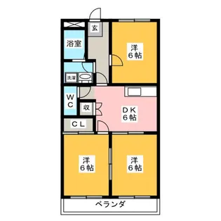 フォレストハイム21【3階】の間取り