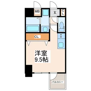 タウンブルグ新町【7階】の間取り