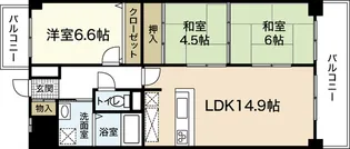 エトアール井口【7階】の間取り