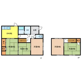 岐阜県瑞穂市十八条【一戸建】の間取り