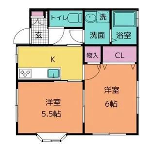 山形県山形市落合町【アパート】の間取り