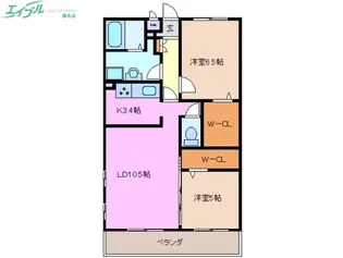 フィリアプリモ【2階】の間取り