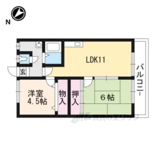 サンクリエート高谷【3階】の間取り