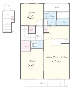 クオリティハイム阿保【2階】の間取り
