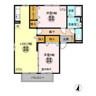 大黒屋 二番館【2階】の間取り