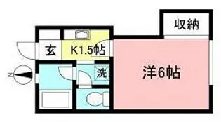 コゼットB【1階】の間取り