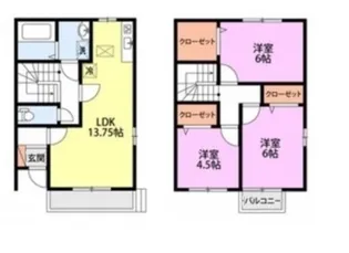 メゾンゼフィール【1階】の間取り