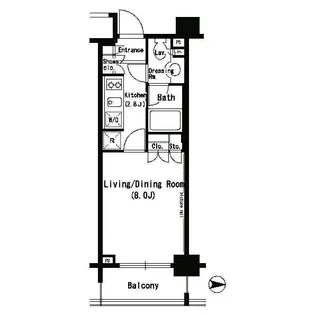 パークアクシス浜松町【7階】の間取り