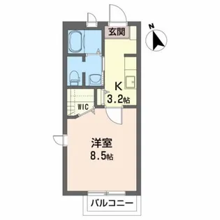 ウィスタリア【2階】の間取り