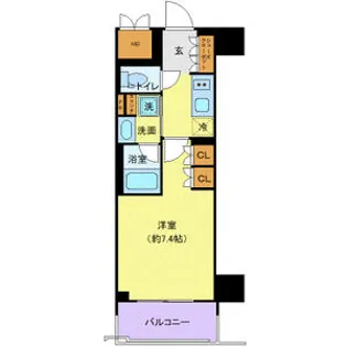 THE GATEHOUSE浅草雷門【4階】の間取り