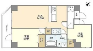 東京都北区王子3【マンション】の間取り