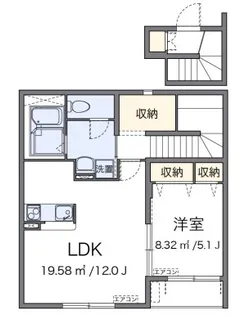 東京都練馬区南大泉2【アパート】の間取り