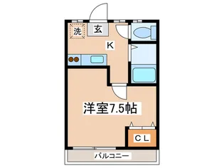 アースパックス 3号棟【1階】の間取り