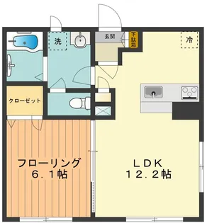 オークプレイス【1階】の間取り