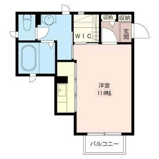 1Rの間取り画像