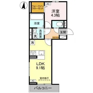 Espoir【2階】の間取り