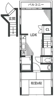 五十畑荘【2階】の間取り