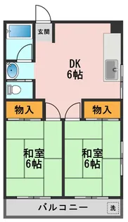 ハイツモチダ2【2階】の間取り