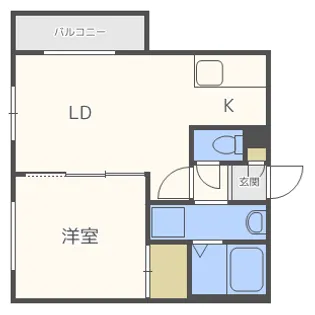 NFPガーデン月寒西【3階】の間取り