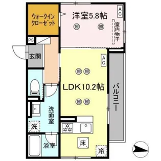 VILLA HAKUYO【1階】の間取り