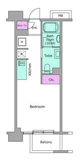 レジディア新宿イーストII【2階】の間取り
