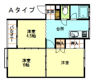 リージェンシーコート城西【1階】の間取り