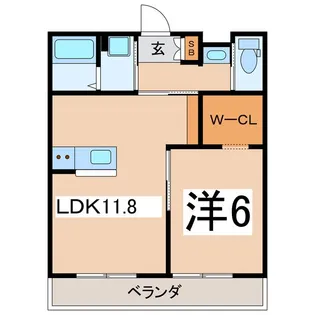 Maison de Chambre【1階】の間取り