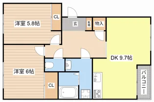 滋賀県甲賀市甲賀町大原市場【アパート】の間取り