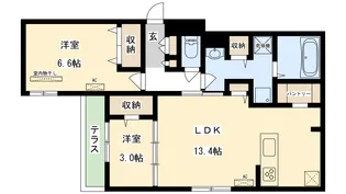 Clashist新森【1階】の間取り