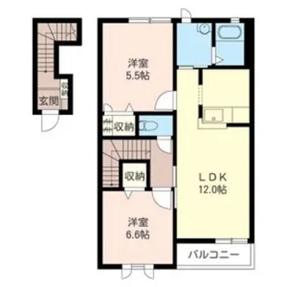 レジェンドヤマトK【2階】の間取り