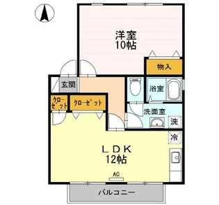 メゾンパークス D棟【1階】の間取り