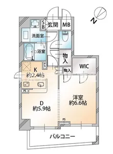 オーキッドレジデンス千代田岩本町【8階】の間取り