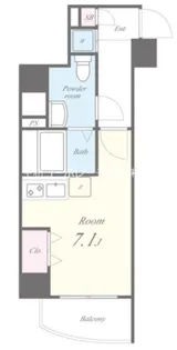 1Rの間取り画像