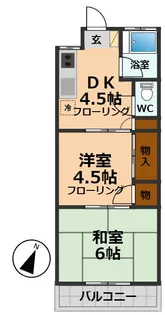 栄幸ハイム【2階】の間取り