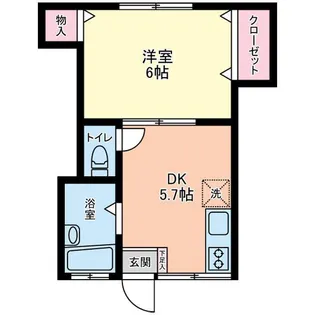 鶴見荘【1階】の間取り
